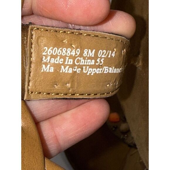 Clarks Thong Sandals Brown Vegan Leather Jewels Boho Western Aztec Coral Braid 8 - Picture 13 of 16